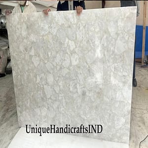 Buy Crystal Table White Quartz Stone Dinning Table For Modern Handmade Furniture
