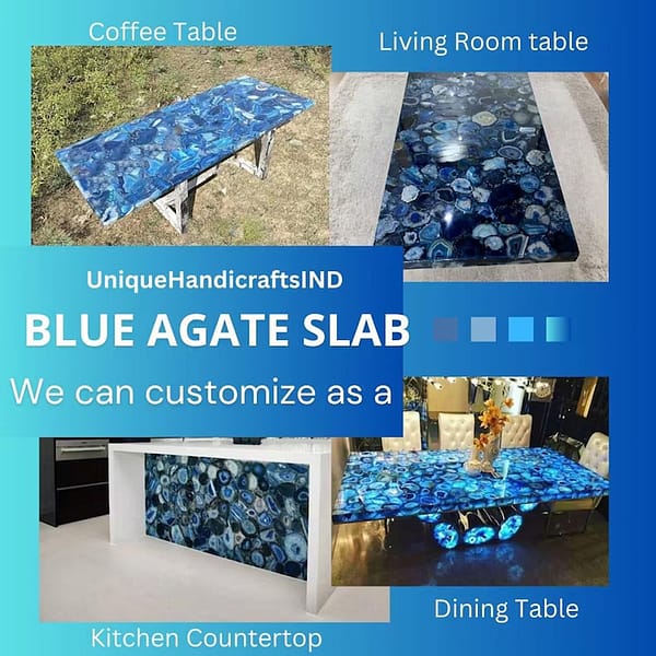 blue countertop