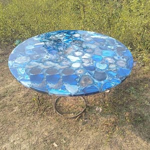 Blue Agate Table Top Dining Table For Home Decor And Living room Furniture