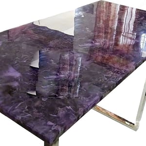 Purple Amethyst Agate Table Top For Office Counter Top For Handmade Home Decor