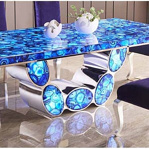 Blue Agate Countertop Table Top Slab For Home Decor Furniture