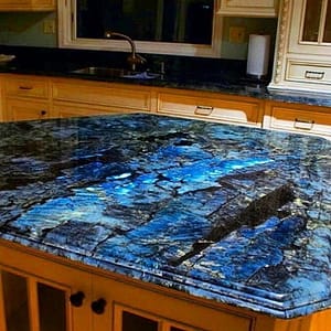 Blue Kitchen Countertops In Labradorite For Home Decor Furniture