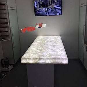 White Crystals Quartz Countertops Handmade Mosaic Art Furniture