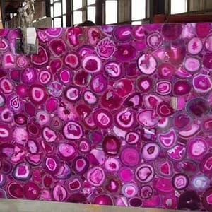Pink Center Agate Table Top Handmade Home Decor Furniture
