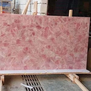 Natural Pink Rose Quartz Countertops Handmade Kitchen Decor