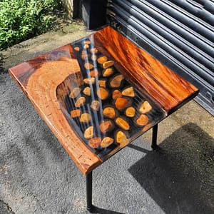 Epoxy Kitchen Table Handmade walnut Wooden Resin River Art Furniture