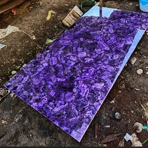 Amethyst Stone Table Top For Dinning Room Table Décor Handmade Collection