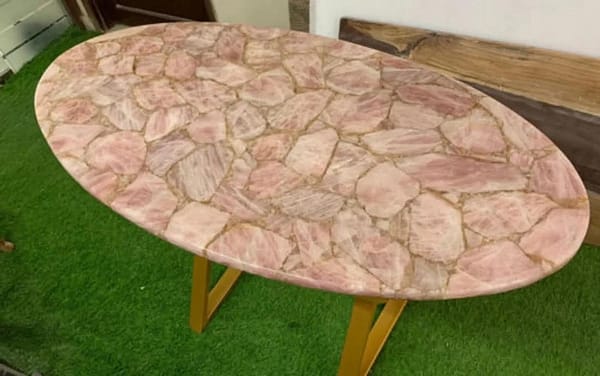 Agate Table Top, pink agate table, coffee table, dining table