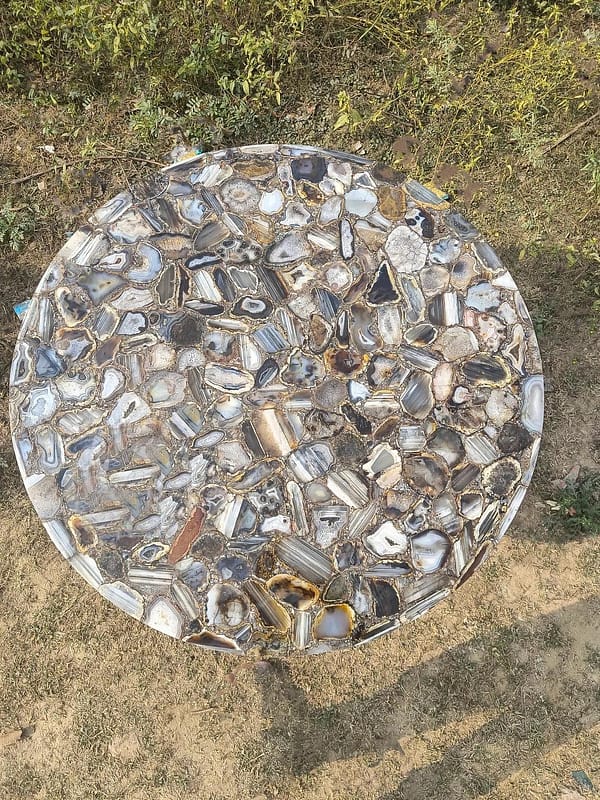 Agate table top