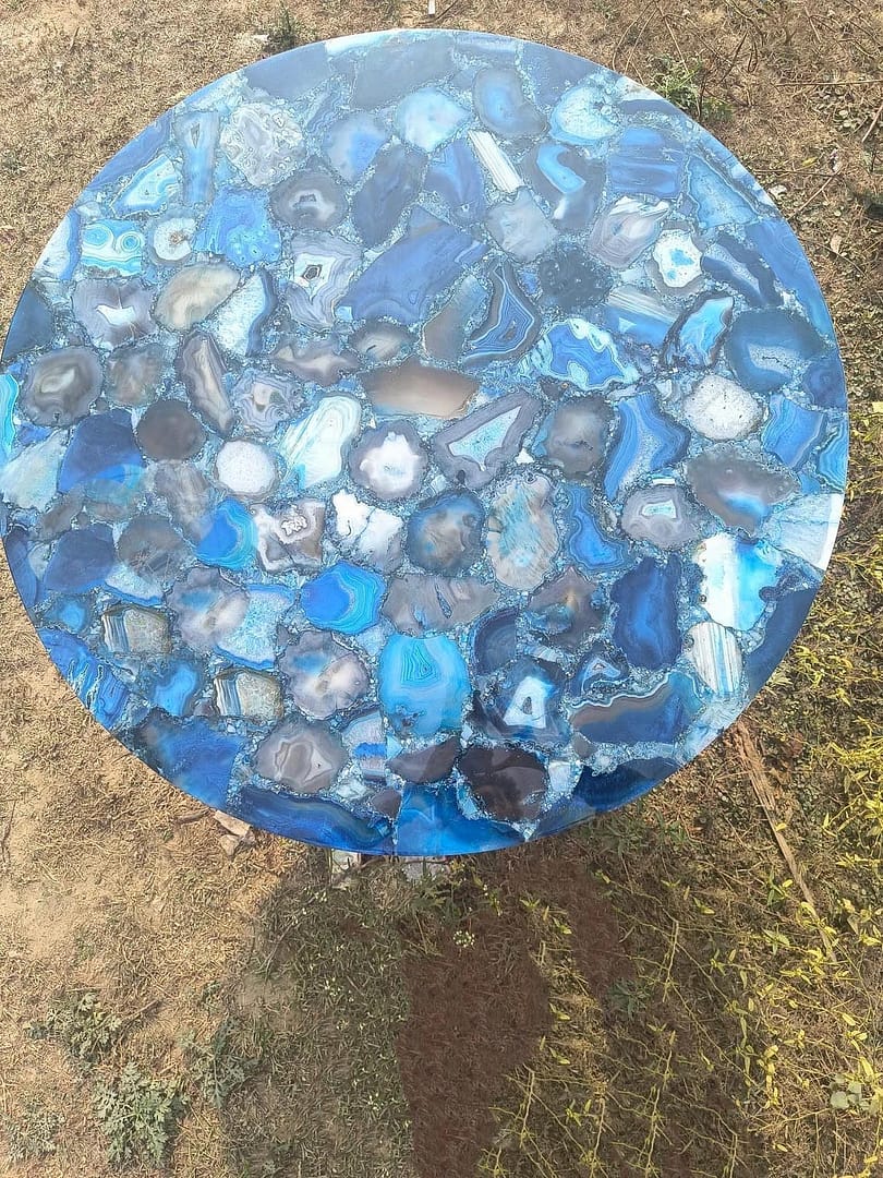 Agate table top