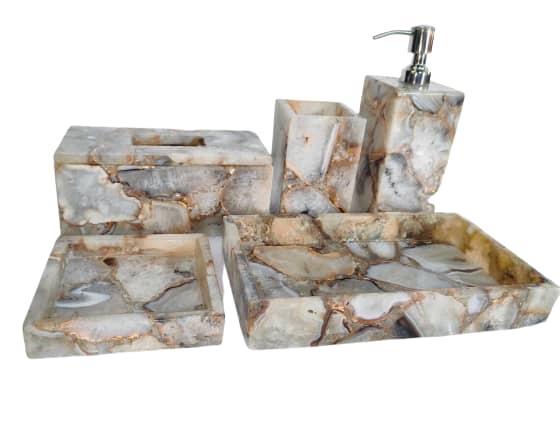 Agate Geode Bathroom Sets
