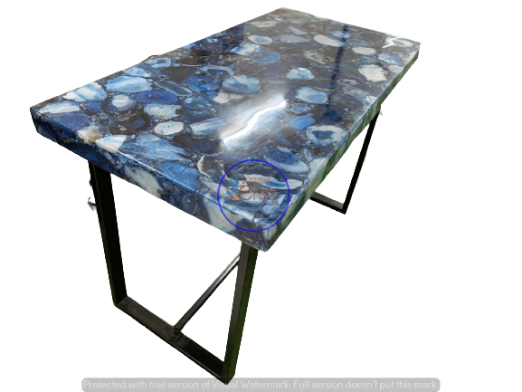 agate table, agate table top, coffee table, dining table, blue agate table