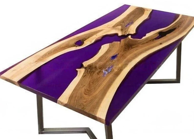 Purple Epoxy Table Top
